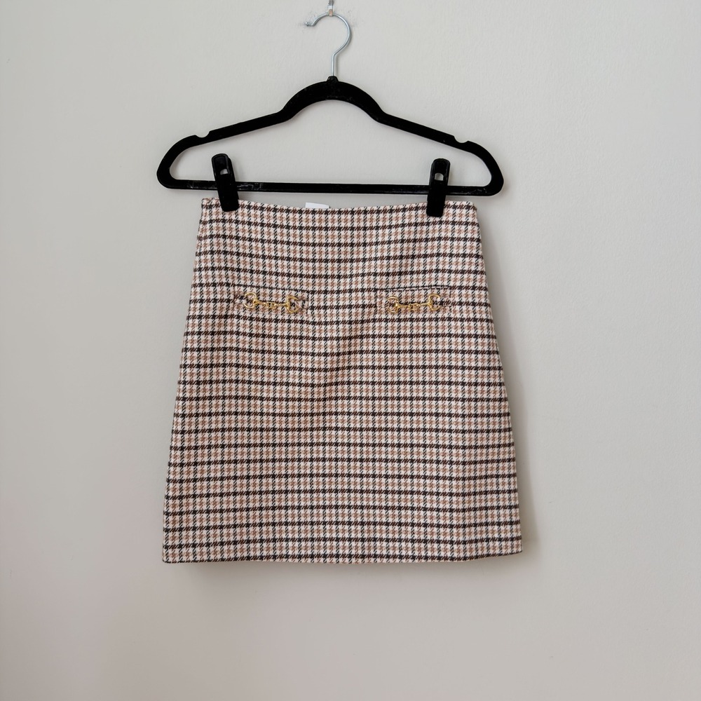 NWT Loft Preppy Plaid Miniskirt Size 28" Old Money Heritage